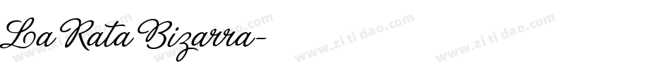 La Rata Bizarra字体转换